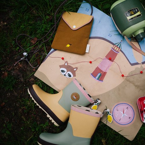 荷兰Sticky lemon儿童橡胶雨鞋男女宝短筒防滑雨靴 不下雨也可穿 - 图1