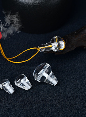 源坤珠宝白水晶佛珠三通佛塔配件