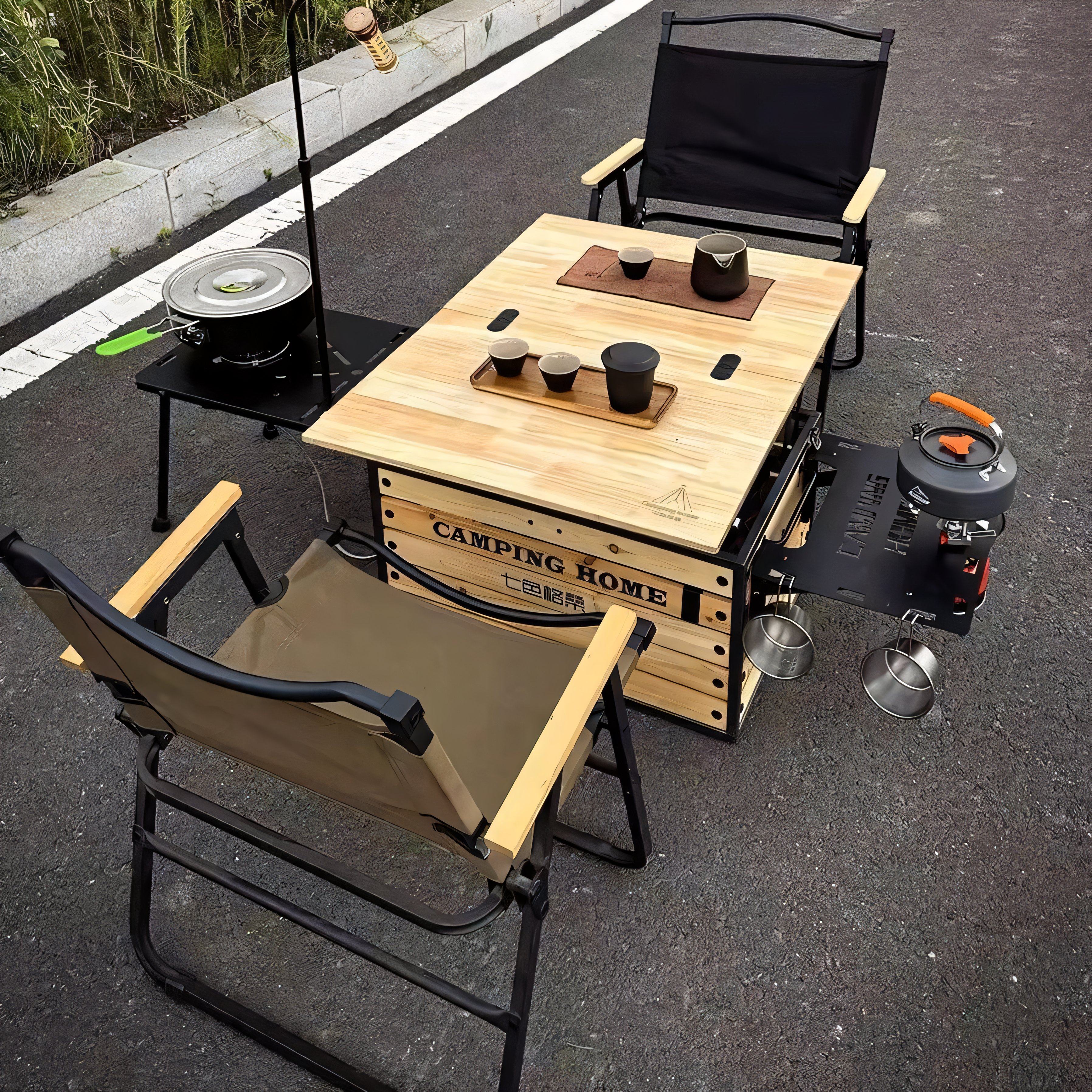 七色格桑户外露营野餐木桌子车载收纳箱多功能大容量厨房整理箱子,淘宝优惠券,粉丝福利购,淘宝优惠卷