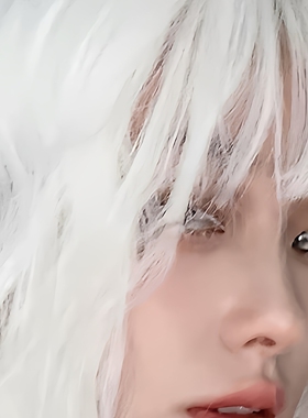 cosplay漫展白色彩色睫毛膏玩妆防水拉长极细刷睫毛膏可做染 眉膏