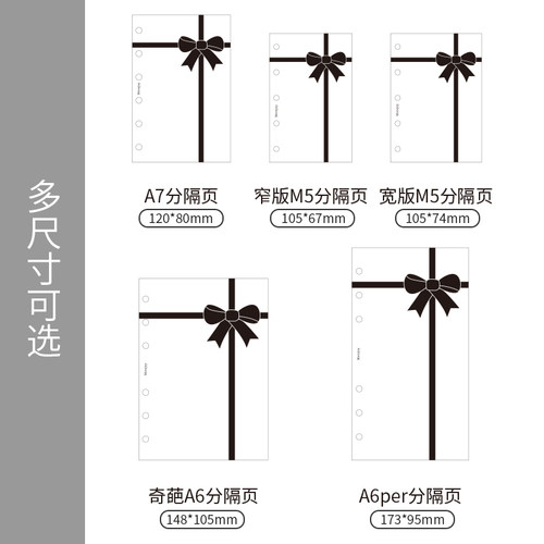 ins活页本高透亚克力分隔页m5/a8a7奇葩A6/A6per高颜值手账本垫板 - 图2