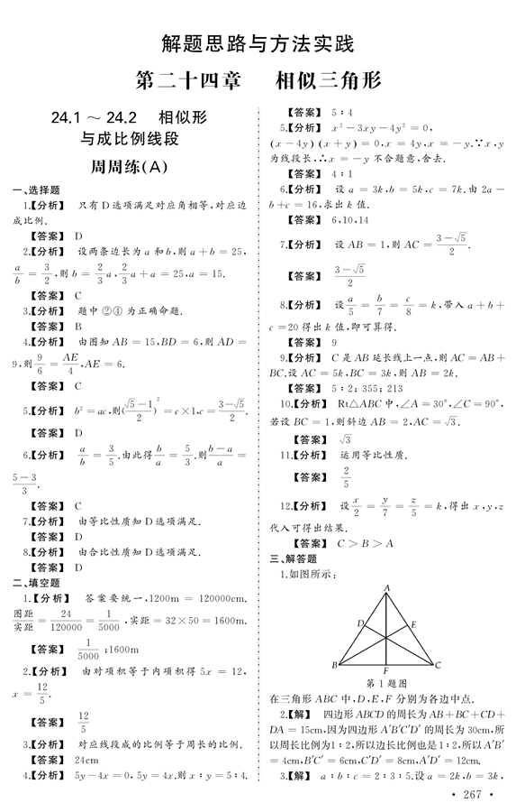 正版现货 新视觉 数学周周练 九年级全一册/9年级上下 湖南师范大学出版社 上海初中教材教辅书学习参考资料 - 图3