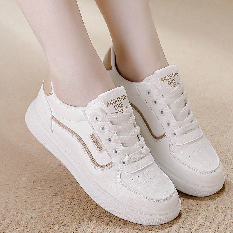 真皮小白鞋女款2025新款春夏配裙子的鞋子女小众设计百搭板鞋女鞋,淘宝优惠券,粉丝福利购,淘宝优惠卷