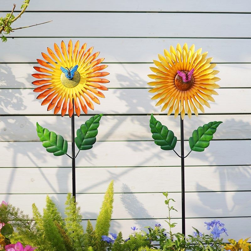 花园铁艺风车户外庭院装饰摆件露台创意网红小院子阳Z台布置造景,淘宝优惠券,粉丝福利购,淘宝优惠卷