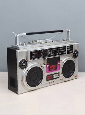 老式收音机收录机复m古磁带录音机模型橱窗装饰陈列道具工艺品摆