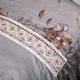 Embroidered cotton bed skirt four-piece set princess style bed set