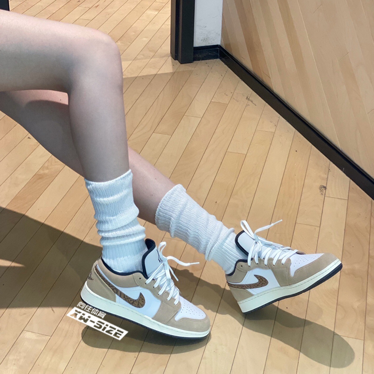 向往体育Nike/耐克Air Jordan 1女子美拉德AJ1复古板鞋DZ5368-201 - 图2