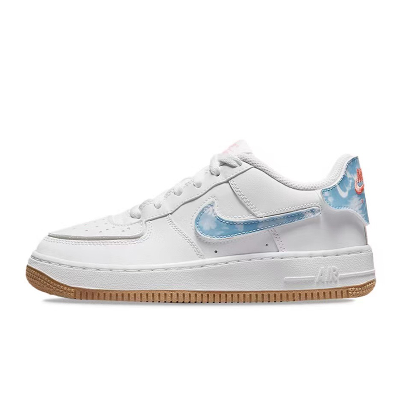 Nike/耐克正品Air Force 1女子AF1白蓝魔术贴空军板鞋 DM1020-100 - 图3