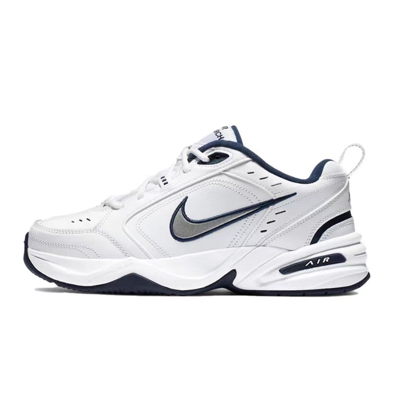 向往体育 Nike/耐克Air Monarch 4 男女白蓝复古老爹鞋415445-102 - 图3