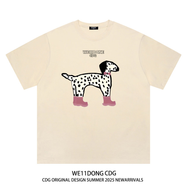 WE11DONECDG ເສື້ອຍືດແຂນສັ້ນ Dalmatian