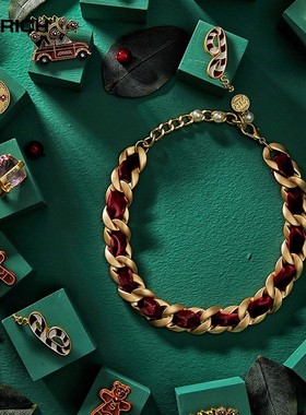 礼盒套装 JOYRICH 圣诞节古巴项链套装多种佩戴DIY男女圣诞节礼物