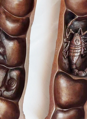 古铜都紫铜节节高升竹节镇纸