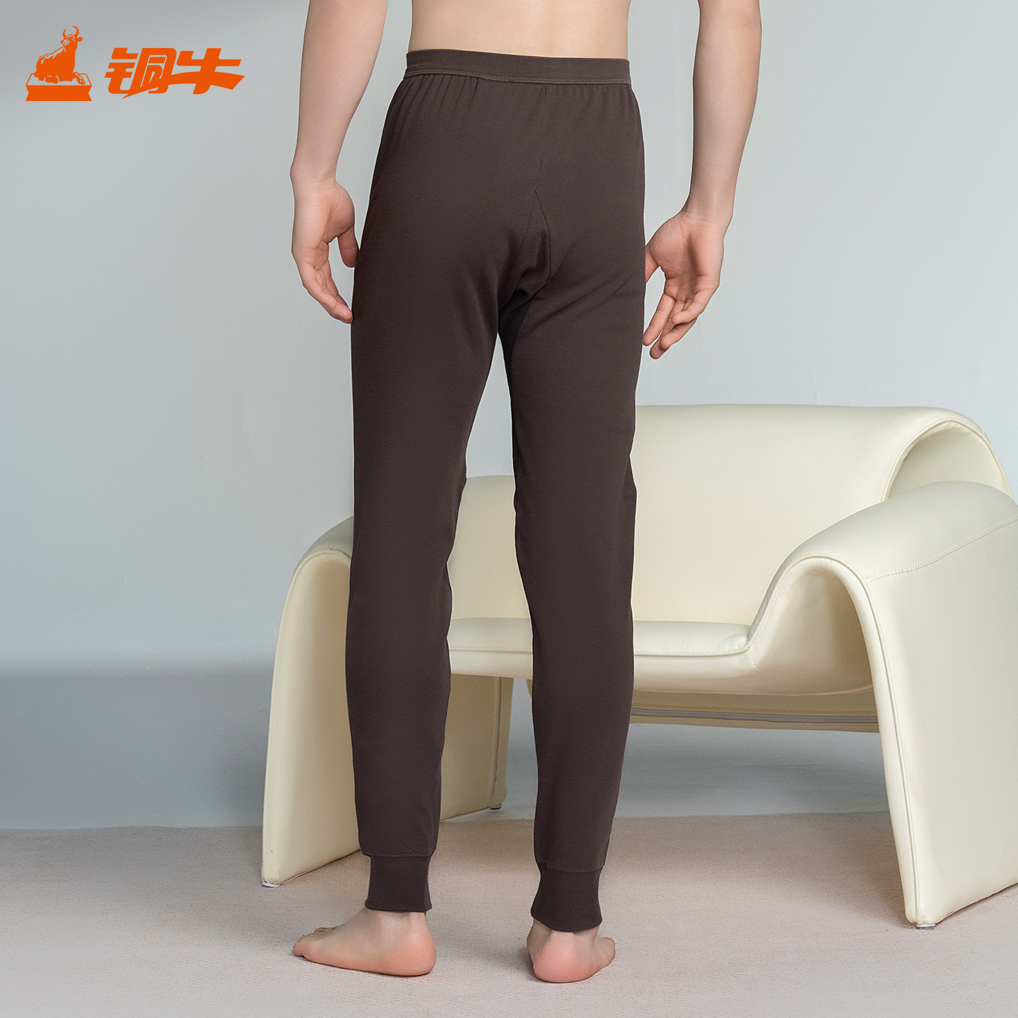 Topnew/铜牛棉毛男裤 宽松舒适基础棉秋裤男秋冬单件NK004