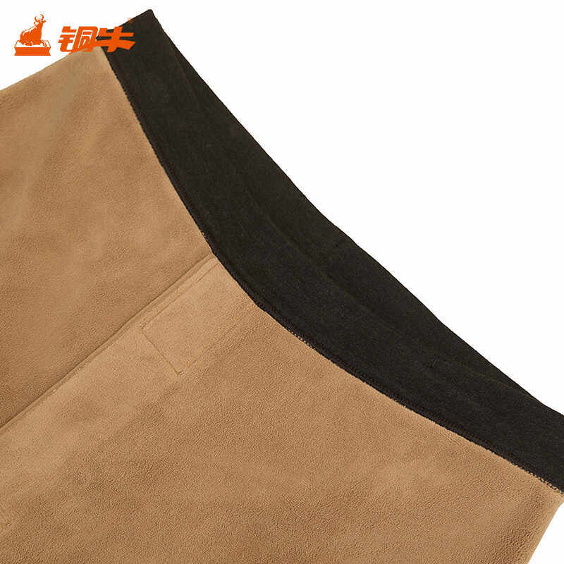 铜牛柔密绒贴护男裤 秋冬磨毛秋裤线裤男裤子厚NK171