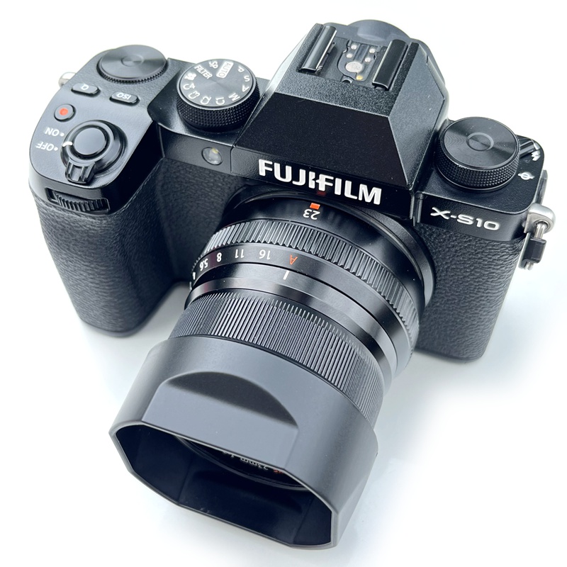 fujifilm富士xf35f2遮光罩 XC35F2 XF23F2镜头复古方形方口遮光罩 - 图0