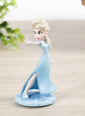 冰雪奇缘蛋糕公仔装饰摆件