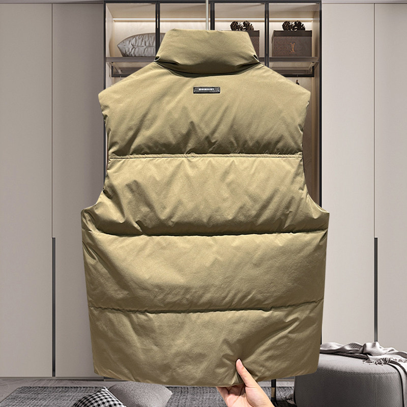 冬季新款男士羽绒马甲立领加厚情侣马家工装马夹休闲保暖坎肩外套,淘宝优惠券,粉丝福利购,淘宝优惠卷