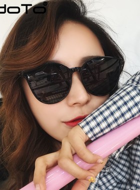 v牌墨镜猫眼圆框韩国官网板材