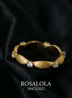 ROSALOLA 古韵新生·拉丝工艺中古风戒指·LOLA系列 122249