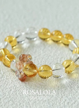 ROSALOLA 金盏聚财·新中式聚财寓意黄水晶手串·LOLA系列 051302