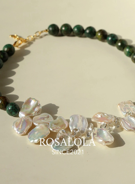 ROSALOLA 时光淬炼的浪漫·法式浪漫复古项链·LOLA系列 122214