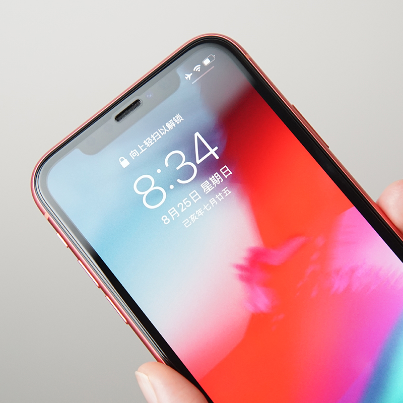 老爆科技点胶玻璃膜DJ适用iPhone11Pro/Xs/XsMax手机贴膜-图1