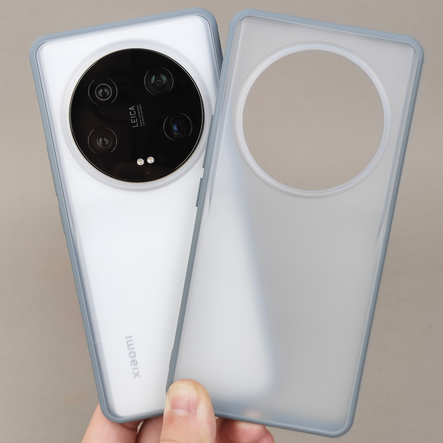 磁吸MagSafe机甲壳适用小米13Ultra防摔磨砂深黑手机保护壳软边石头灰简约亲肤定制配色半透全面包裹高级新款 - 图0