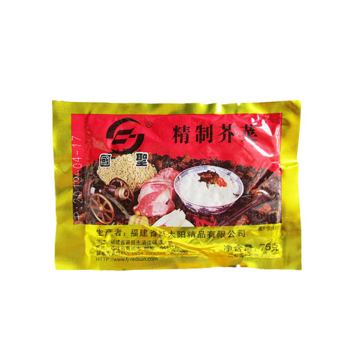精制芥菜莆田国圣酱菜75克*10包酸菜腌咸菜泡菜榨菜香菜心洋白菜 - 图1