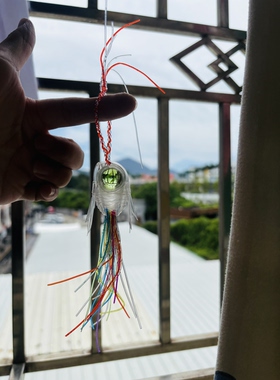 80后怀旧手工弹珠小金鱼眼 输液管编织锦鲤挂饰件 礼物收藏 包邮