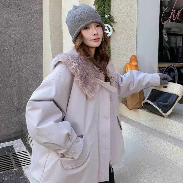 【金金宠粉】"芋泥麻薯"百搭大毛领抗风保暖毛毛外套,淘宝优惠券,粉丝福利购,淘宝优惠卷