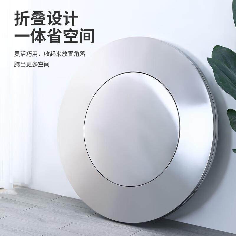 304加厚不锈钢内置转盘折叠桌大圆桌圆形带转盘家用酒席饭店餐桌,淘宝优惠券,粉丝福利购,淘宝优惠卷