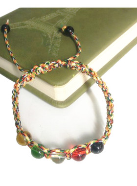 手工编织转运珠端午节五彩绳