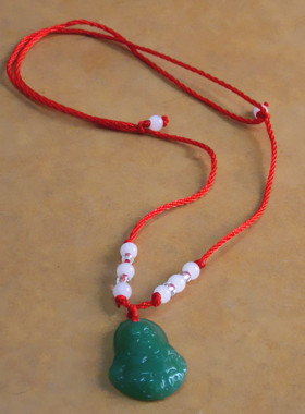 串珠佛像吊坠项链饰品