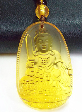 本命佛开运文殊菩萨守护神项链