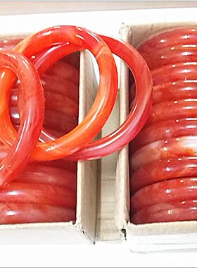 圆款 玻璃仿玛瑙手镯 仿玉 地摊热销货源 颜色任选 仿玉手环