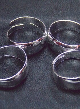 电镀福寿光面可调节戒指