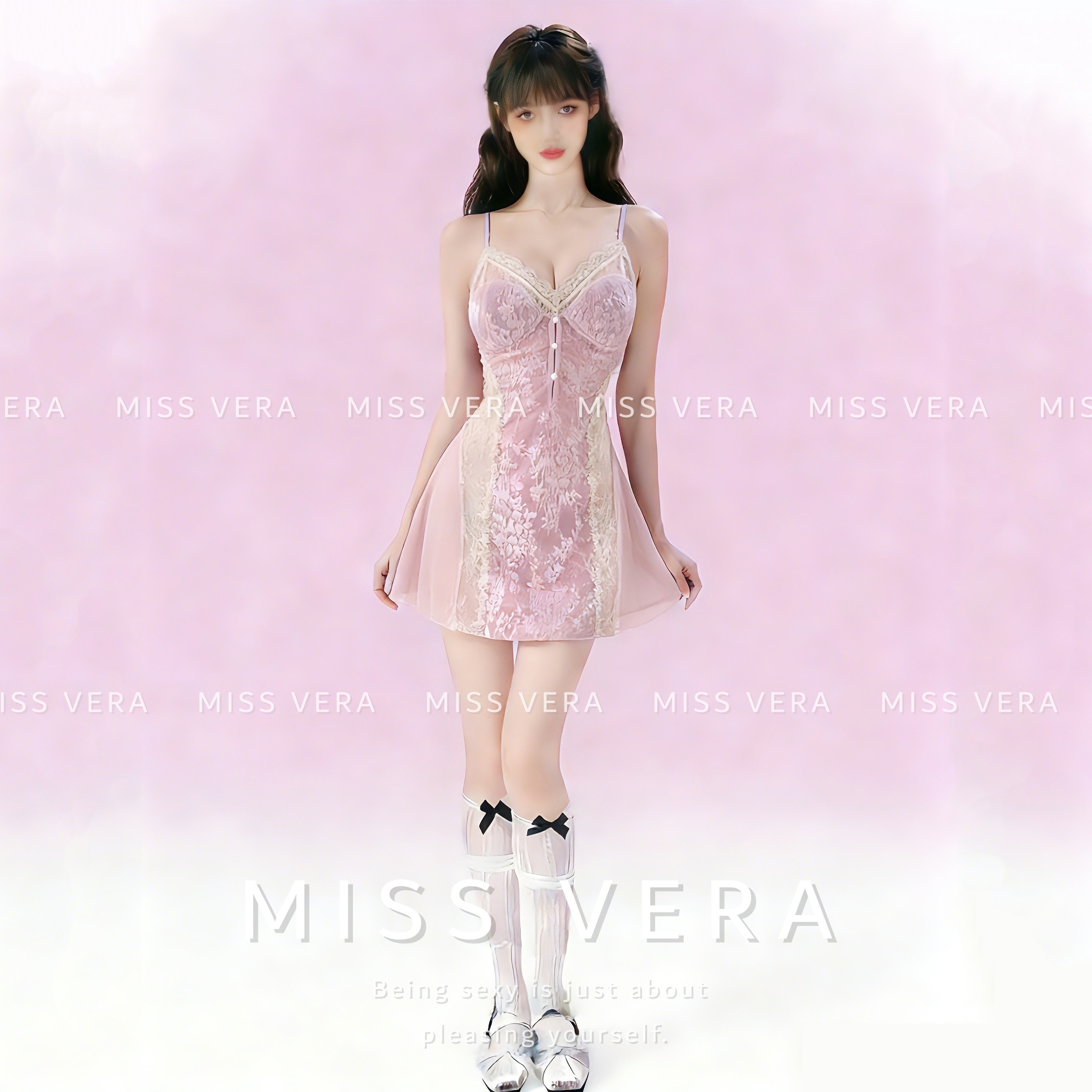 性感睡衣女冬2025新款吊带睡裙带胸垫蕾丝纯欲风高级感睡袍有大码,淘宝优惠券,粉丝福利购,淘宝优惠卷