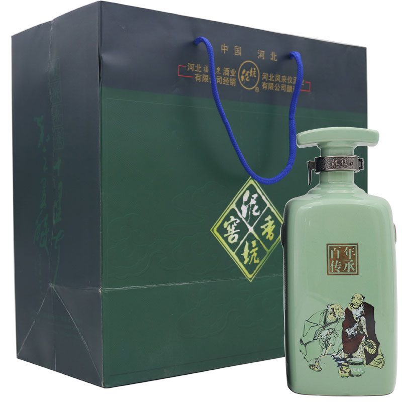 泥坑白酒窖香J20浓香型42度500ml×2瓶装纯粮酿造河北特产礼盒装 - 图2