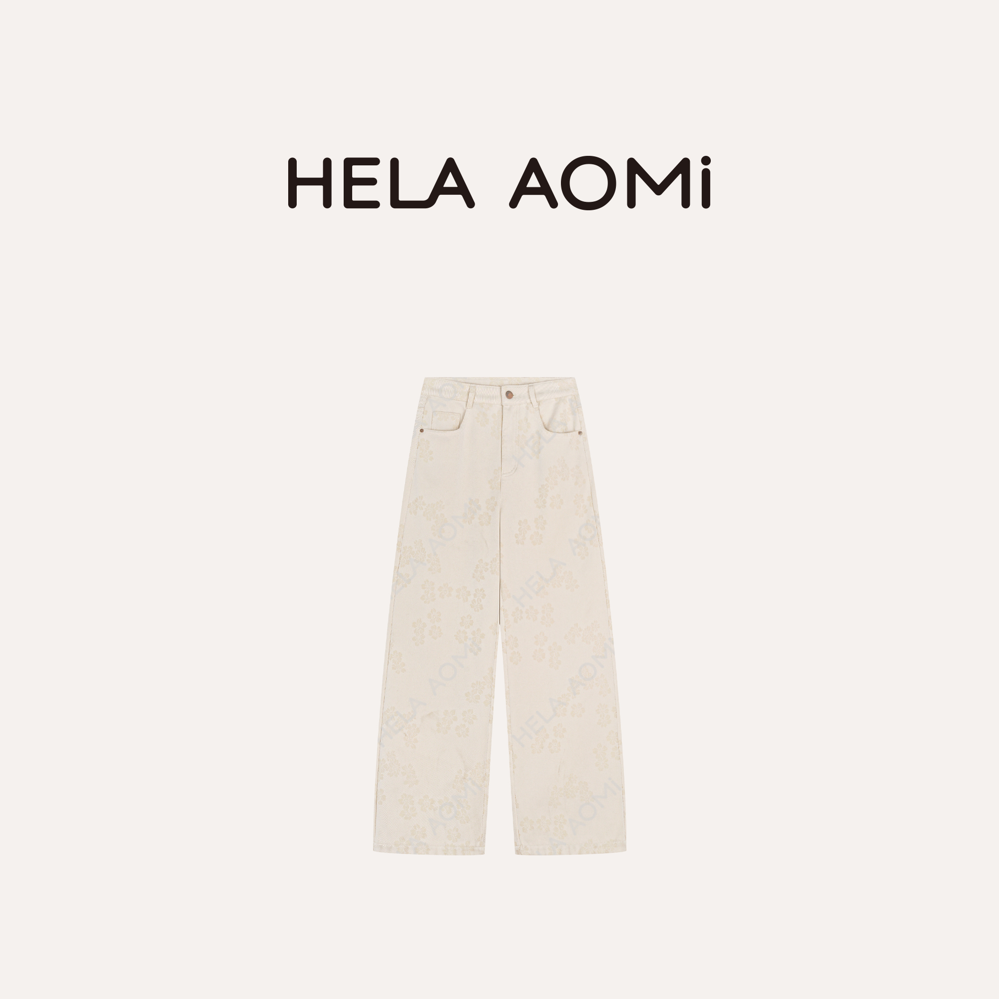 邱莹莹HELA AOMI “提花牛仔.加绒版”莱赛尔53%提花设计牛仔裤 - 图2