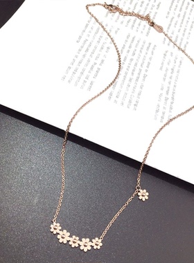 小雏菊项链女2025新款爆款轻奢小众高级感锁骨链饰品秋冬气质百搭