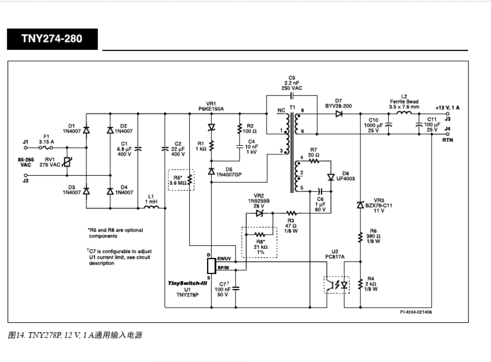 TNY274PN TNY276PN TNY277PN TNY278PN TNY279PN TNY280PN TNY275-图2