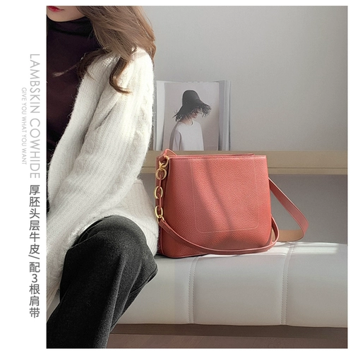 Красная сумка через плечо для невесты, из натуральной кожи, коллекция 2023