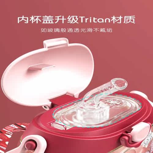 恩尼诺aneno嘟嘟杯学饮杯甜甜圈水壶专用食品级硅胶防呛吸嘴吸管 - 图0