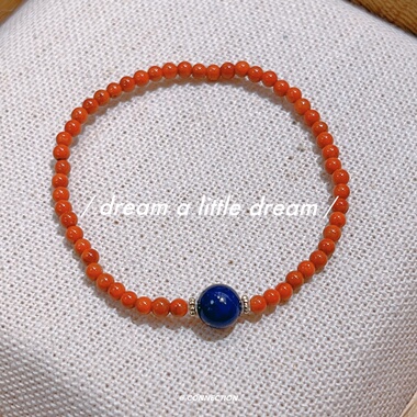 天然南红满肉小米珠转运手串