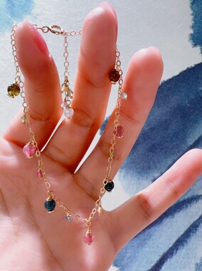 天然碧玺手链女款2025新款