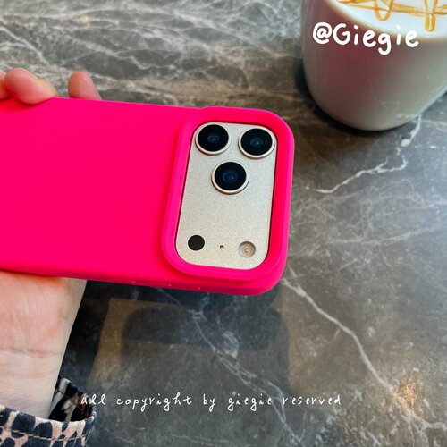 液态硅胶 iPhone17promax手机壳玫红色适用苹果16 plus全包防摔保护套15pro/14高端男女新款13/12耐脏简约 - 图0