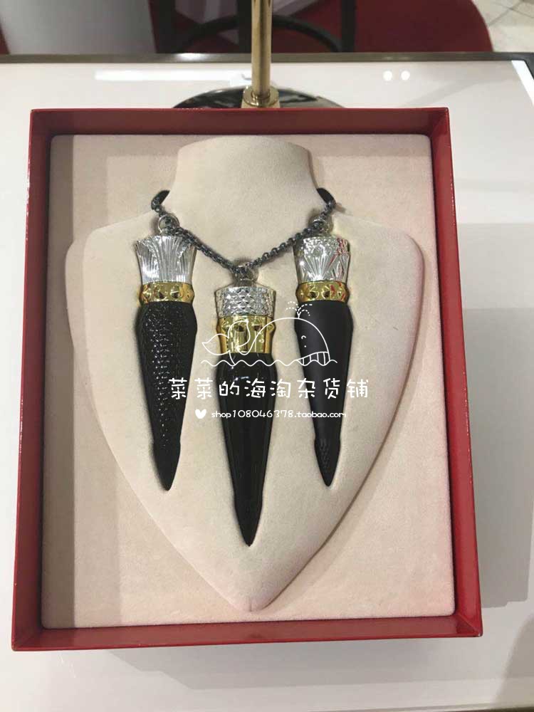 现货Christian Louboutin 萝卜丁CL口红套装黑管口红001M金管215