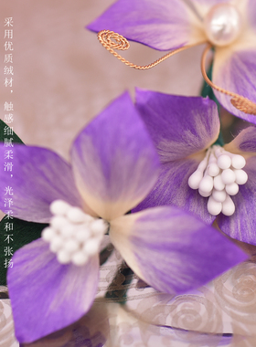 苏绣桑蚕丝巾手工绒花胸针礼盒