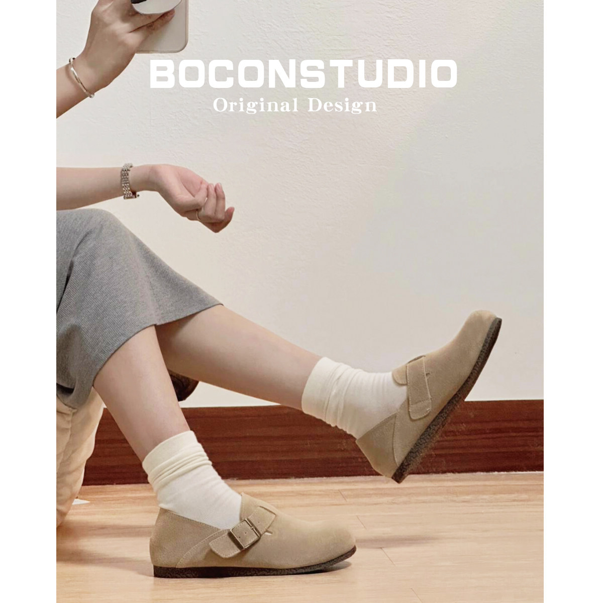 【现货伴价78元】全包勃肯鞋女真皮厚底软木钓鱼博肯鞋增高单鞋子,淘宝优惠券,粉丝福利购,淘宝优惠卷