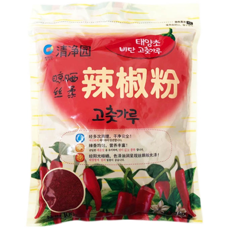 清净园辣椒粉粗粒辣椒面腌泡菜韩式料理炒菜拌菜辣白菜调味料1kg - 图3